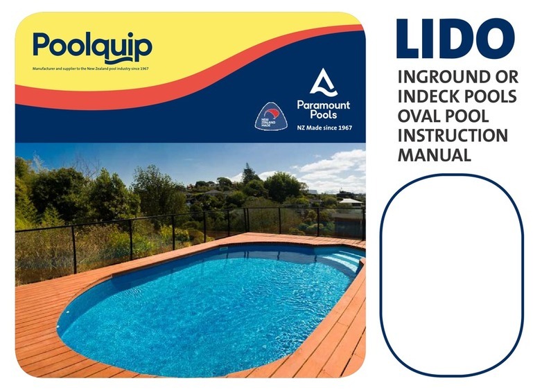 Paramount Pools Poolquip Lido instruction manual