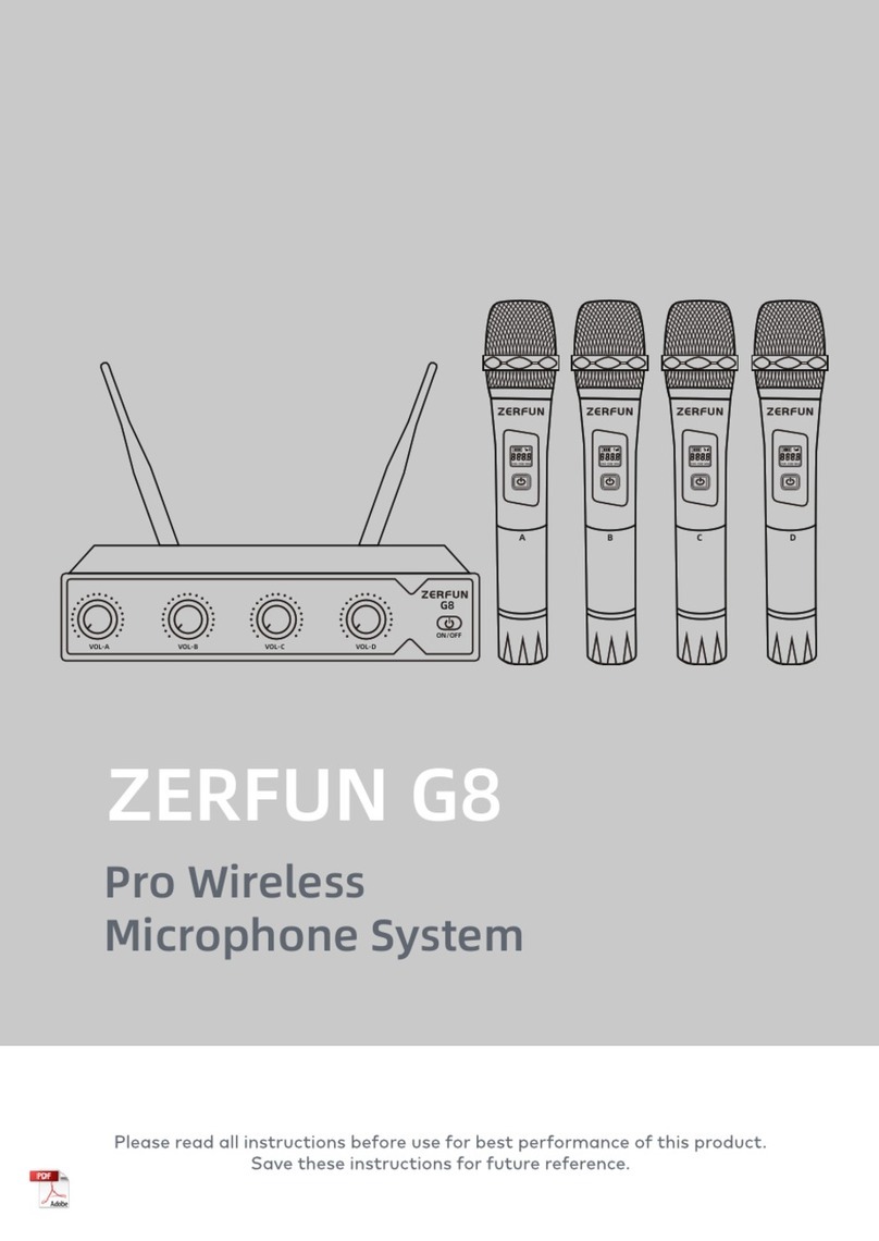 ZERFUN G8 Pro manual
