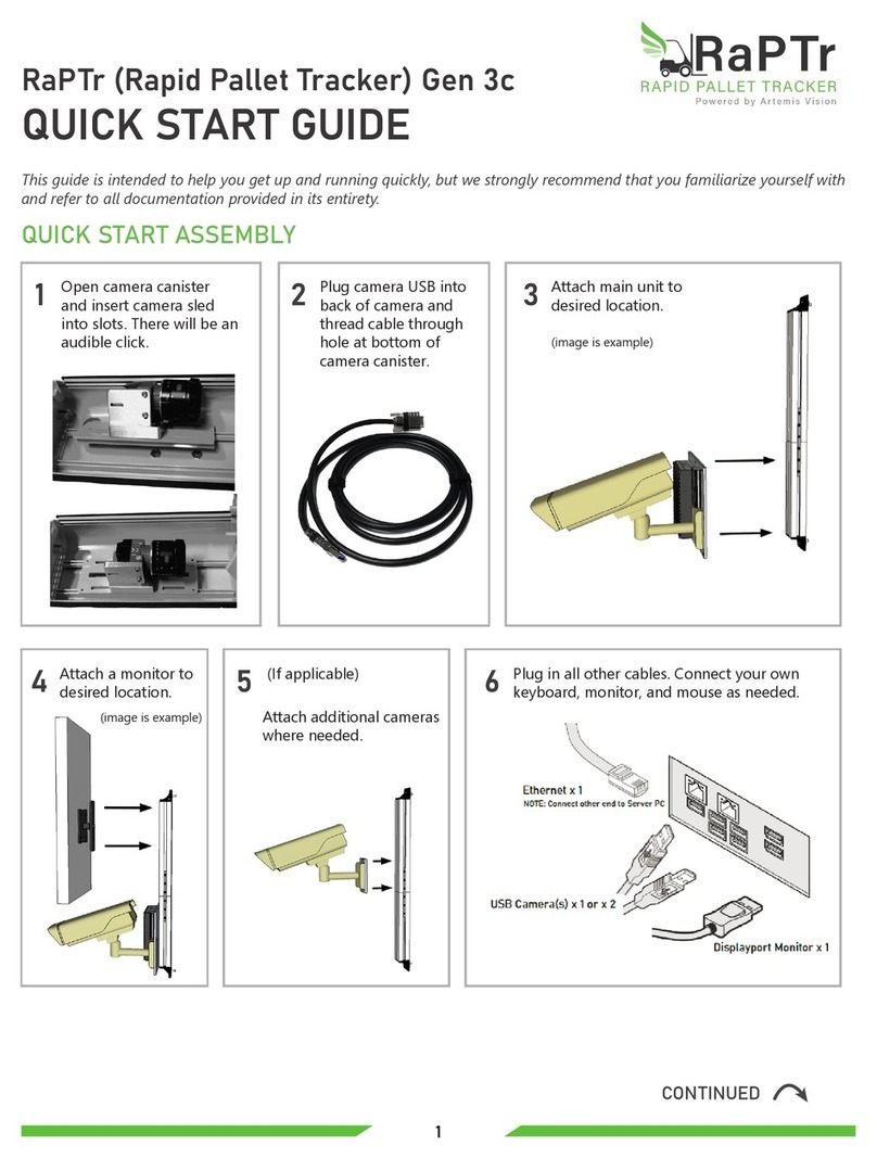 Artemis Vision RaPTr Gen 3c User manual