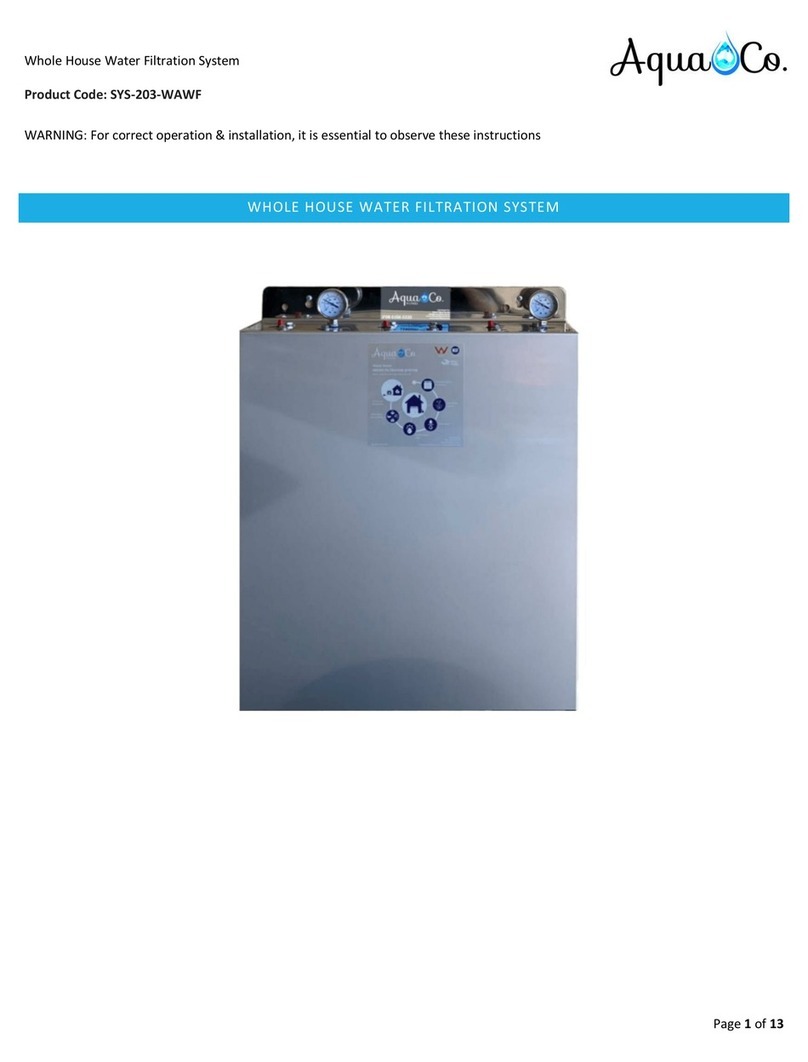 AquaCo SYS-203-WAWF manual
