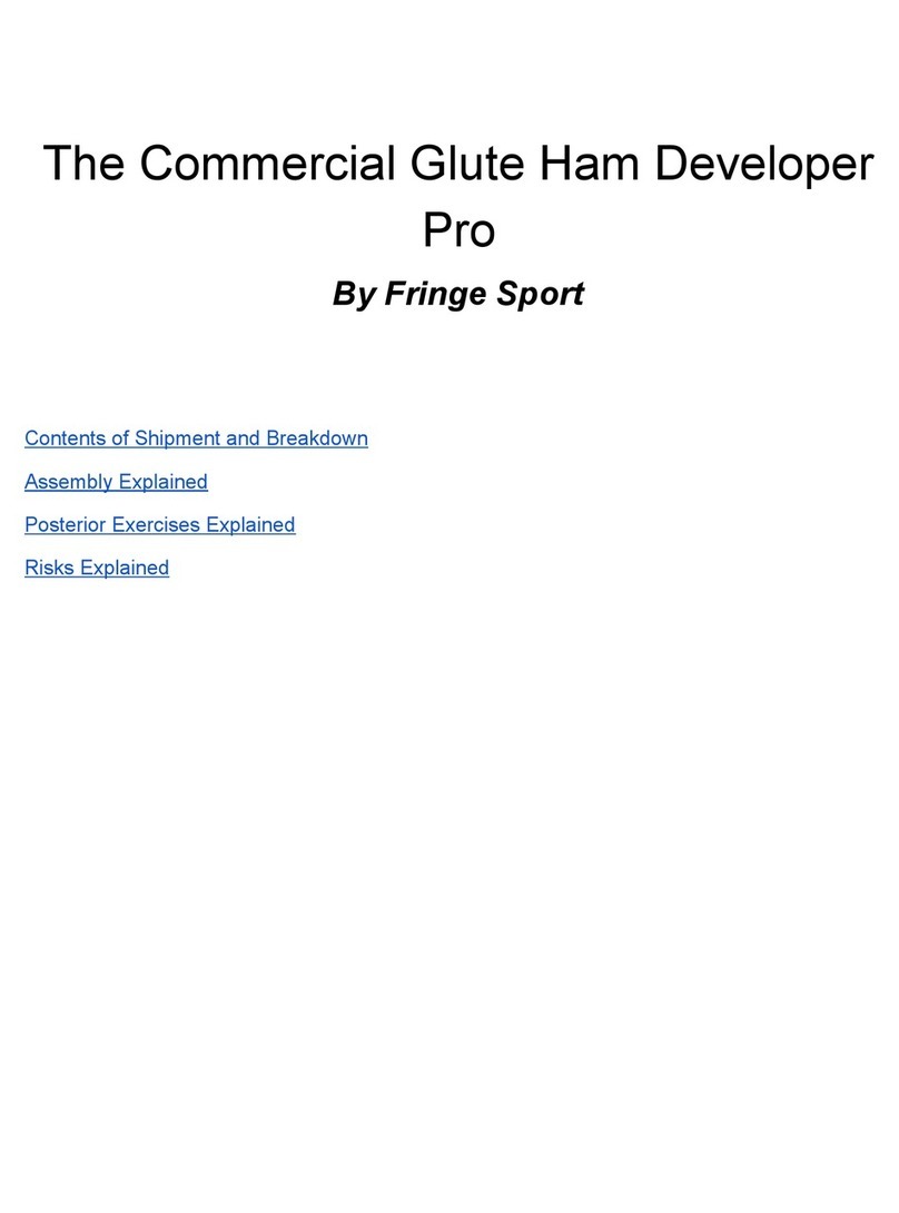 FRINGE SPORT Commercial Glute Ham Developer Pro manual