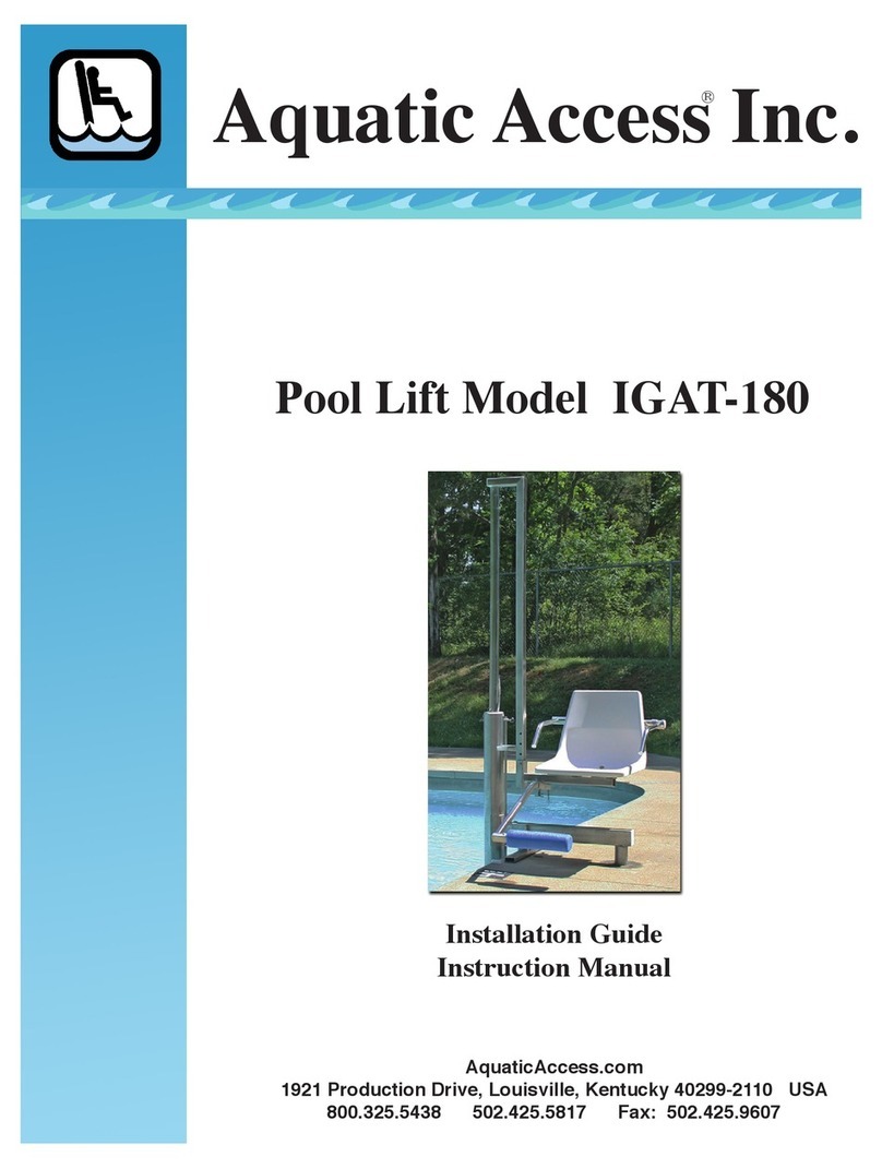 Aquatic Access IGAT-180 AD Installation guide / instruction manual Aquatic Access IGAT-180 AD Installation guide / instruction manual