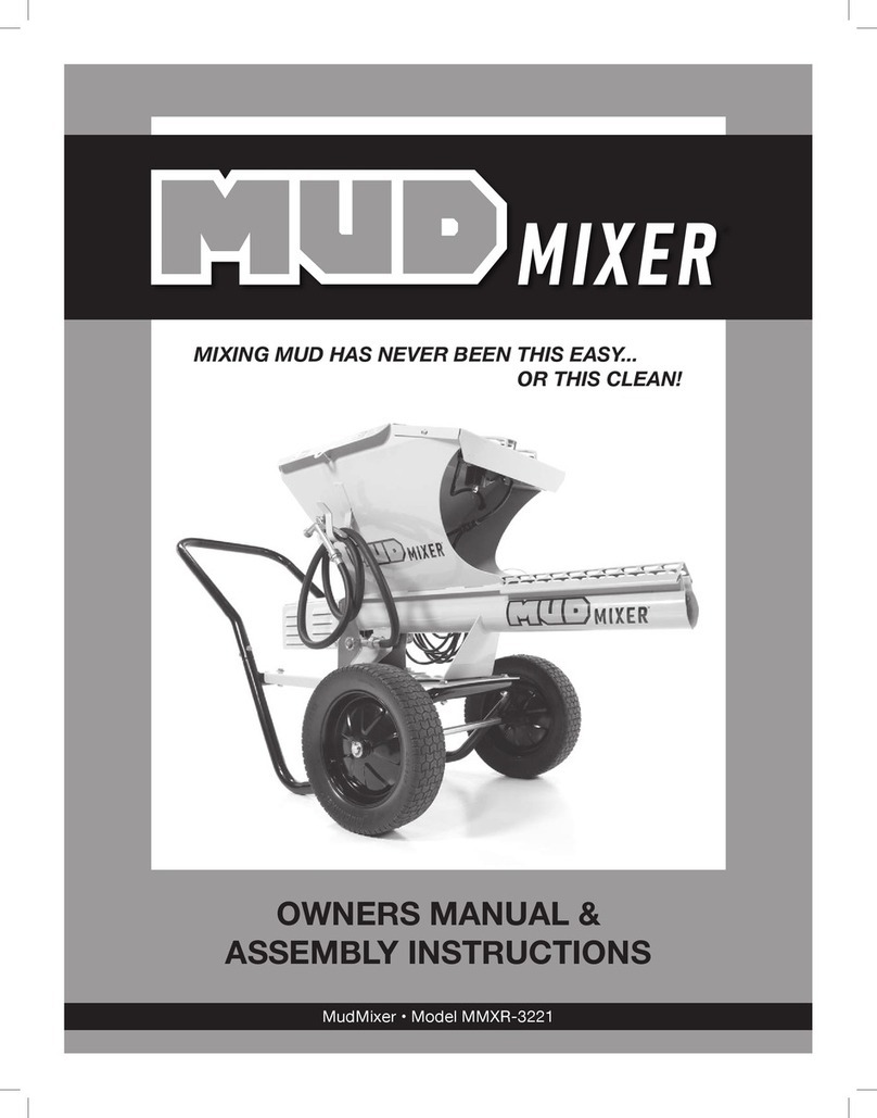 MUD MIXER MMXR-3221 Owner's manual & assembly instructions