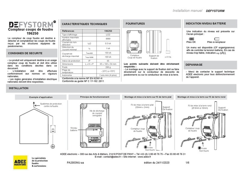 ADEE electronic DEFYSTORM 196250 User manual