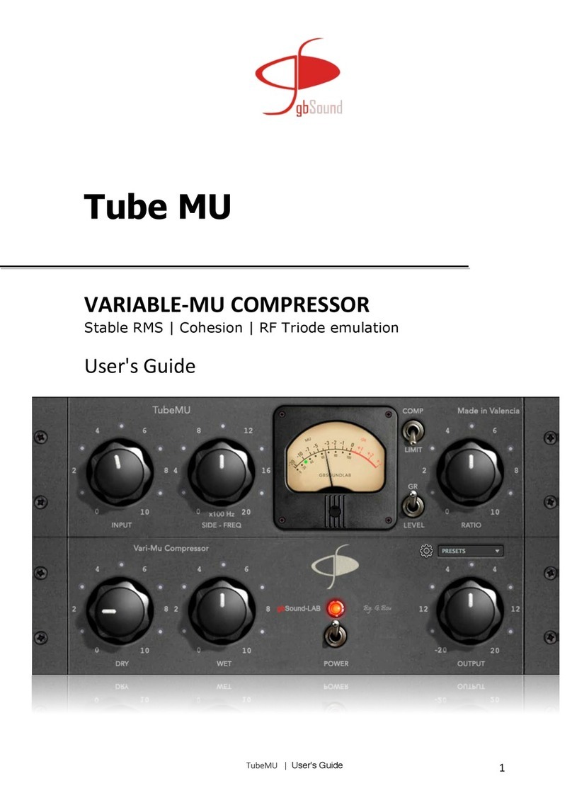 gbSoundlab Tube MU user guide
