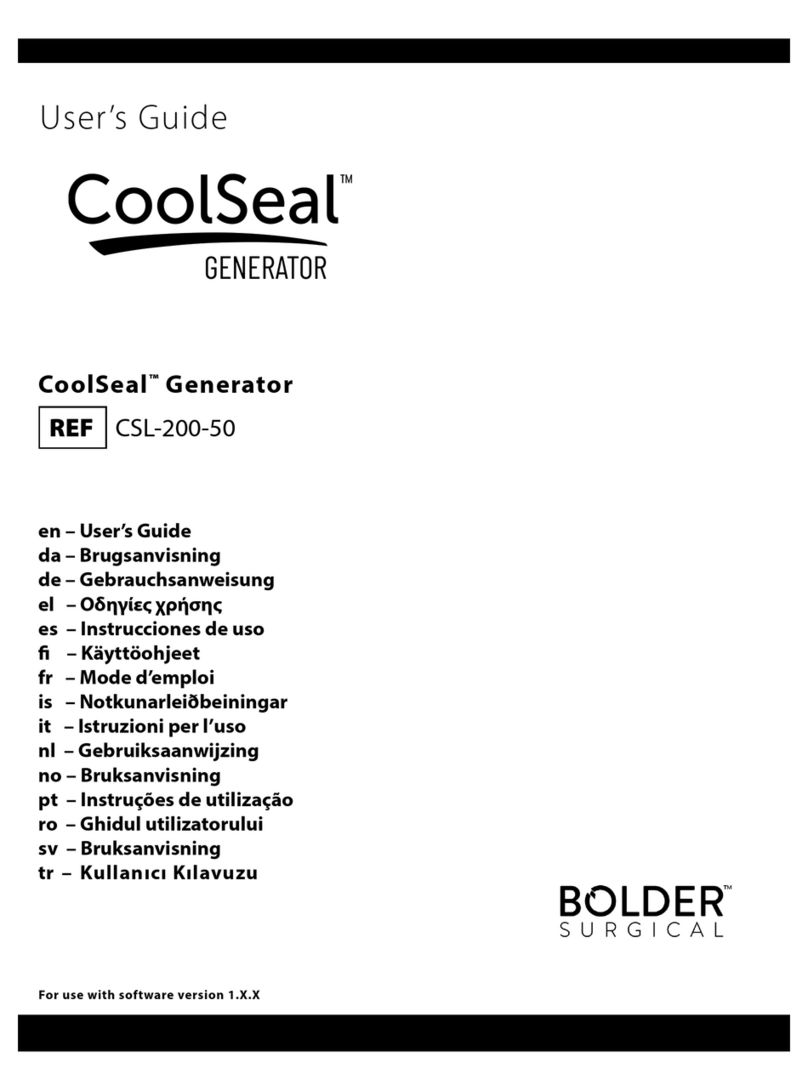 Bolder Surgical CoolSeal CSL-200-50 User manual