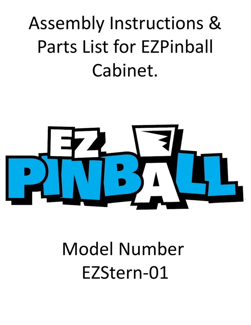 EZPinball EZStern-01 Assembly Instructions & Parts List