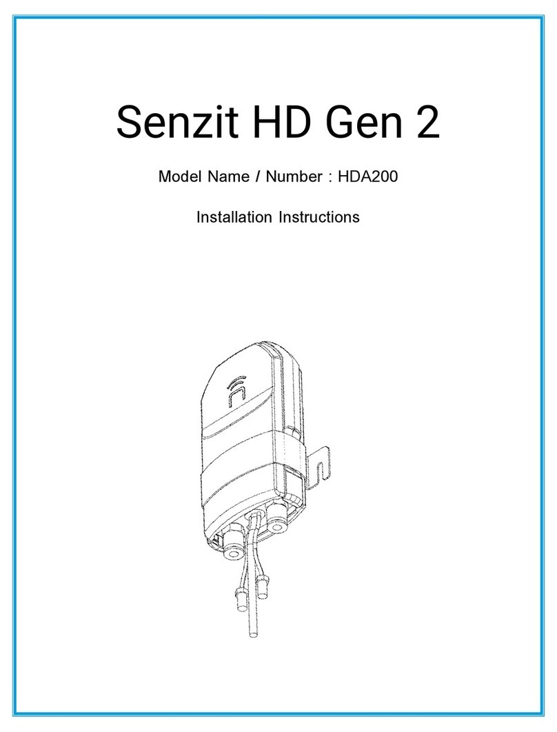 Senzit HD Gen 2 installation instructions