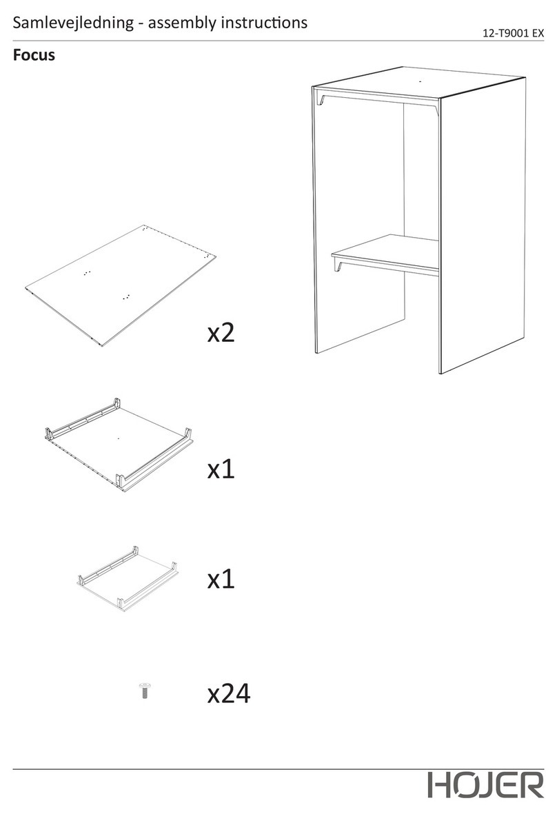 Hojer Focus 12-T9001 EX Assembly instructions