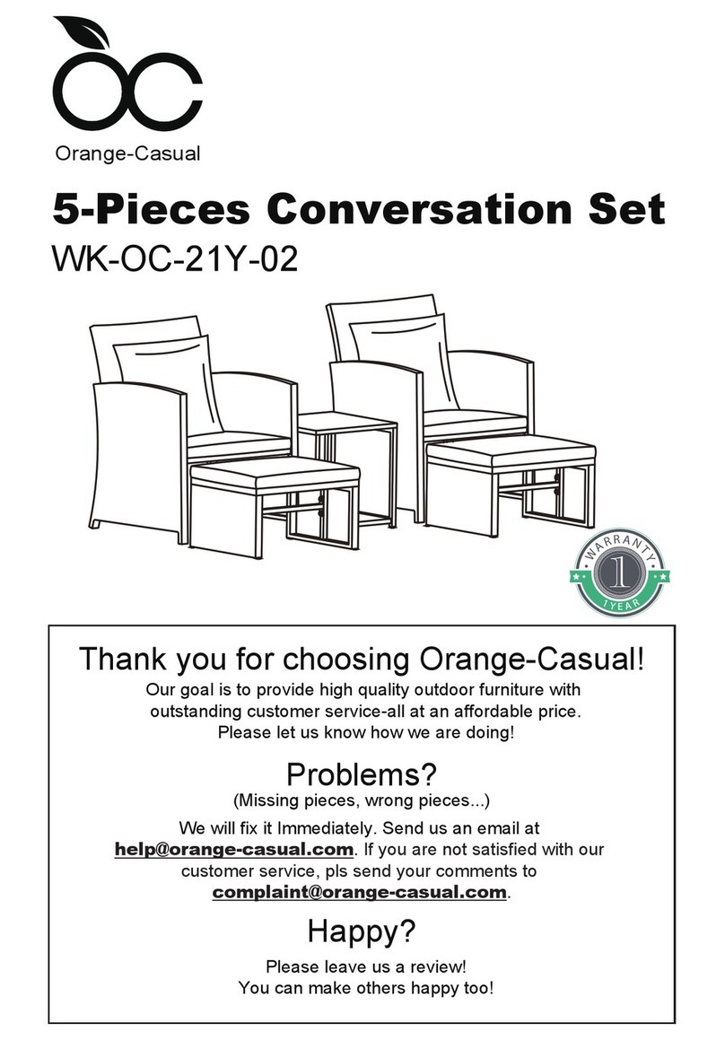Orange-Casual WK-OC-21Y-02 Assembly instruction