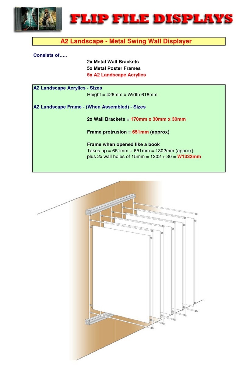 Flip File Displays A2 Landscape User manual
