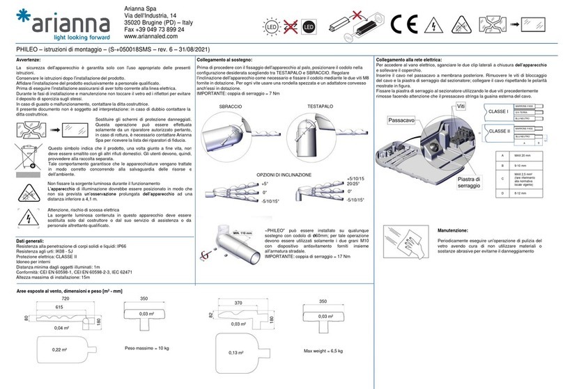 arianna PHILEO Mounting instructions