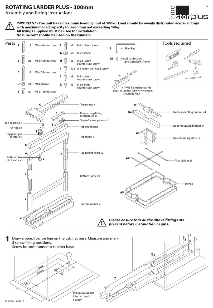 ECF Innostor Plus ROTATING LARDER PLUS User manual