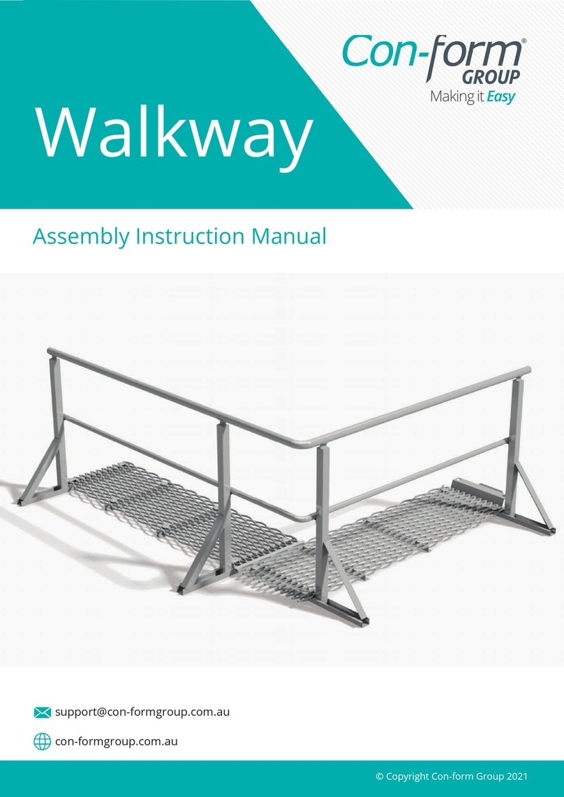 Con-form Walkway Assembly & instruction manual Con-form Walkway Assembly & instruction manual