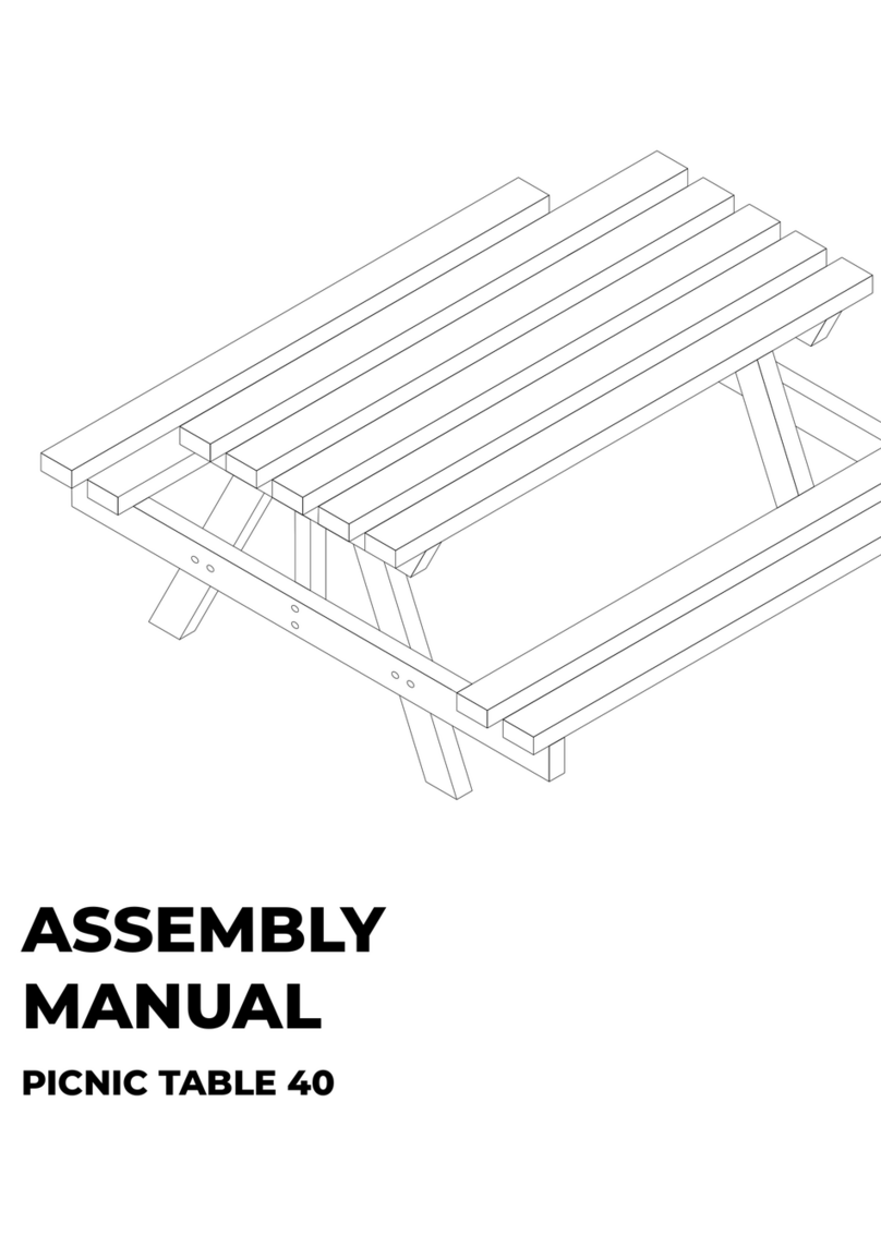 FABICHOLZ PICNIC TABLE 40 Assembly manual