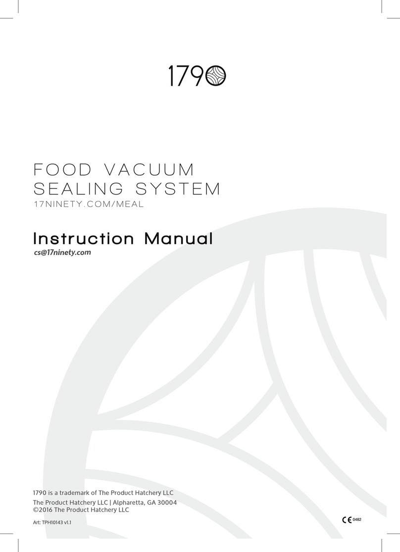 The Product Hatchery 1790 Food Vacuum Sealing System instruction manual