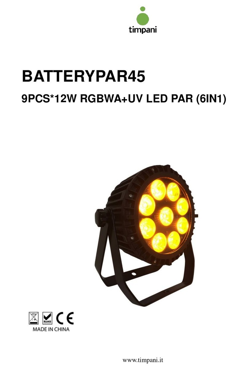 Timpani BATTERYPAR45 user manual