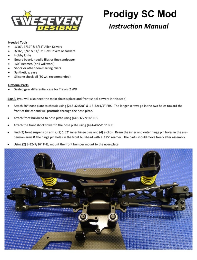 FIVESEVEN DESIGNS Prodigy SC Mod instruction manual