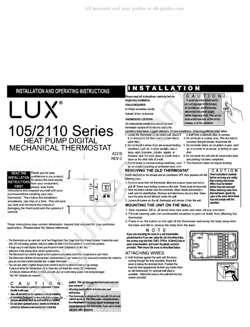 LUX 105/2110 Series User manual