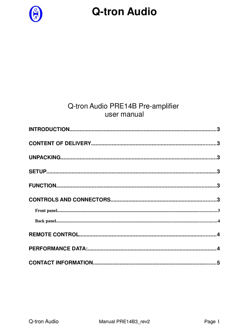 Q-tron Audio PRE14B user manual