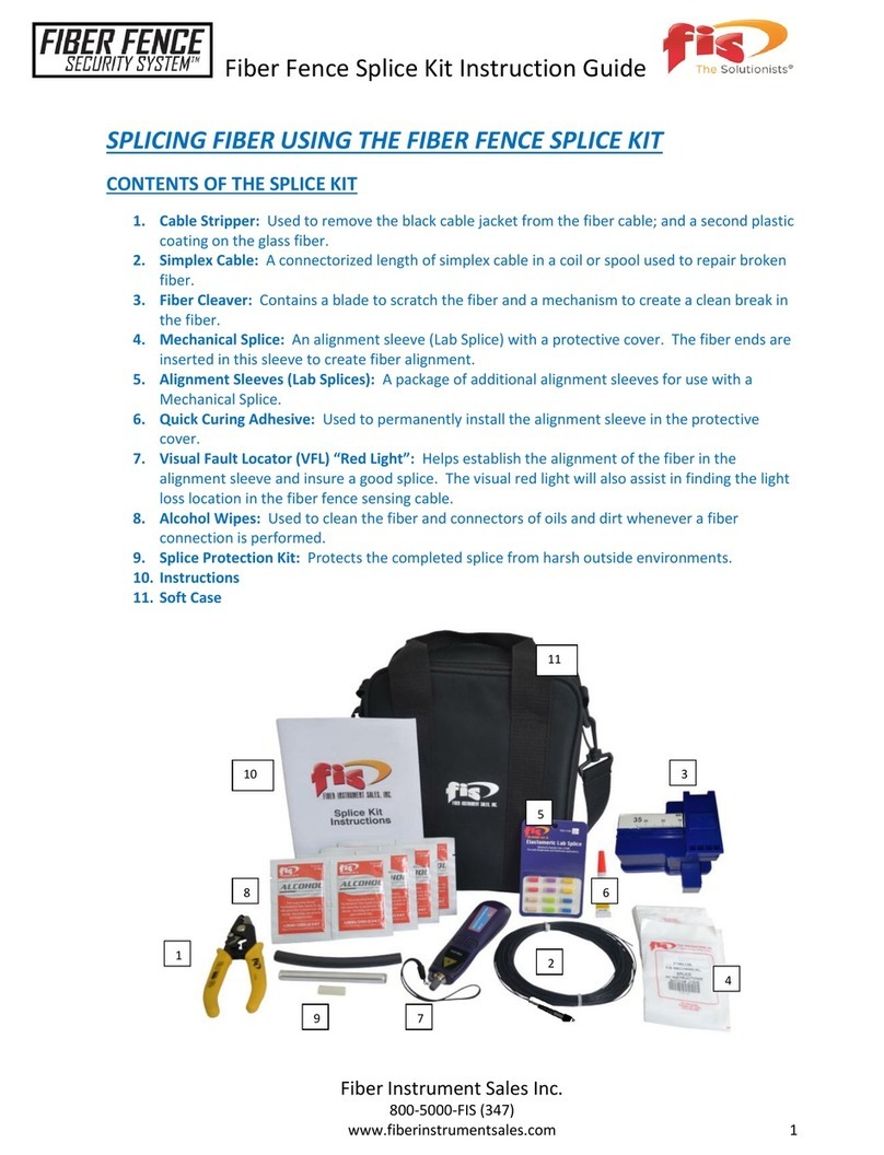 fis The Solutionists FIBER FENCE SECURITY SYSTEM OMS-SPK Manual