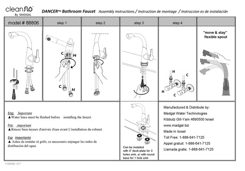 MADGAL cleanflo DANCER 88806 Assembly instructions