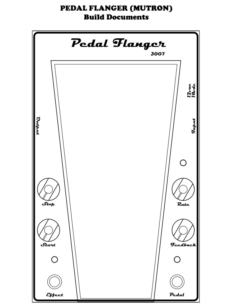 Mu-Tron Pedal Flanger 3007 manual