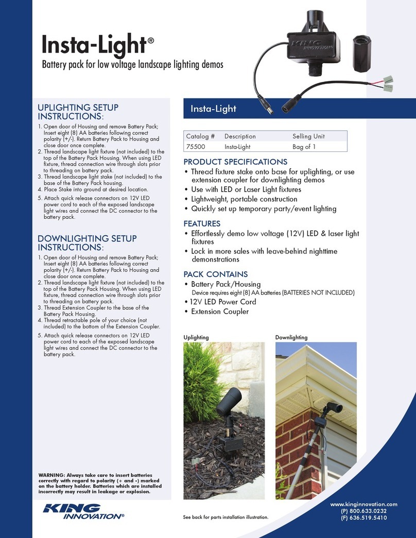King Innovation Insta-Light 75500 User manual