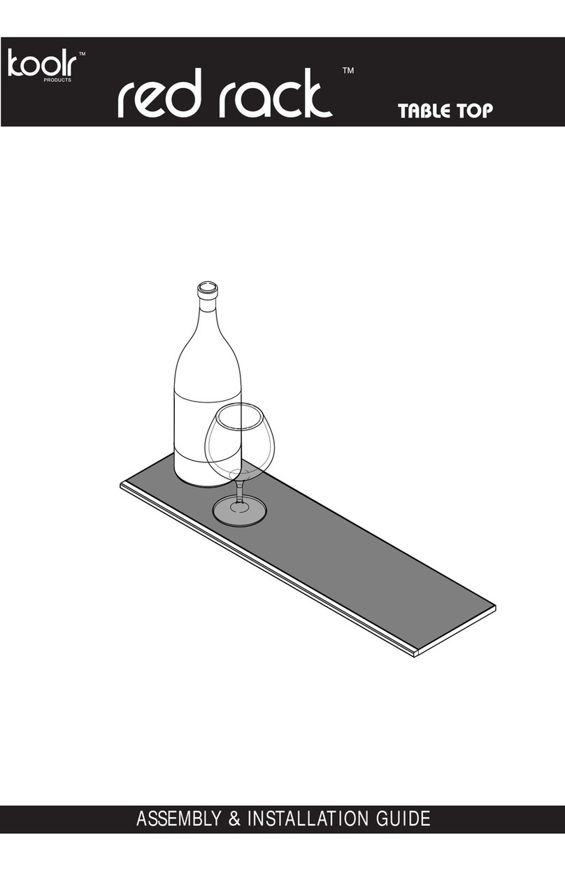 Koolr red rack TABLE TOP User manual