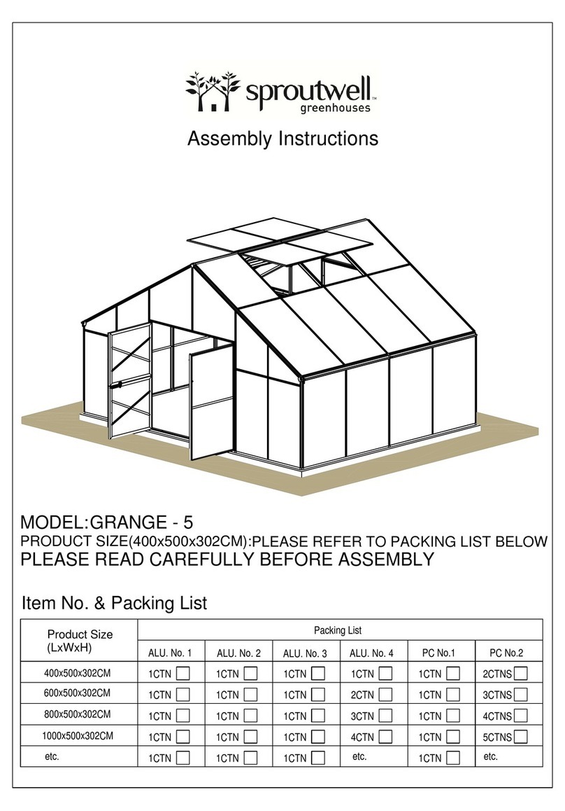 Sproutwell GRANGE - 5 User manual Sproutwell GRANGE - 5 User manual