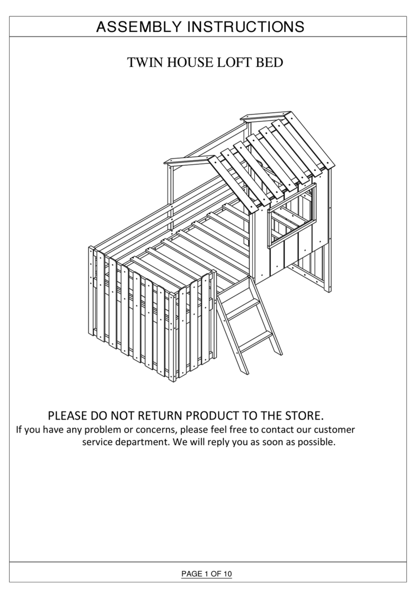 GODEER TWIN HOUSE LOFT Assembly instructions