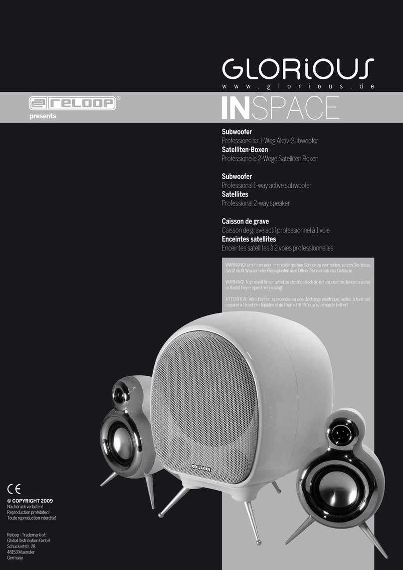 Reloop GLORIOUS InSpace User manual