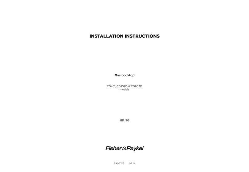 Fisher & Paykel CG451 installation instructions