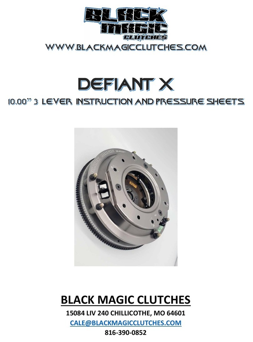 Black Magic Clutches DEFIANT X quick start guide Black Magic Clutches DEFIANT X quick start guide