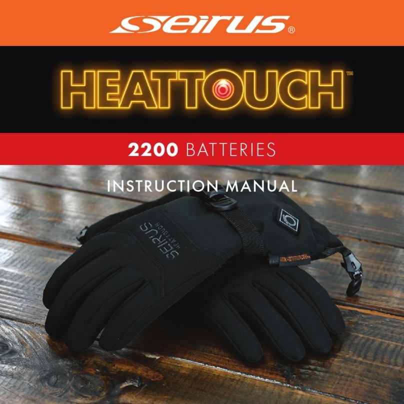 Seirus Heat Touch Mitt instruction manual