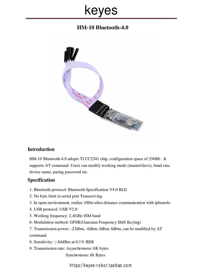 KEYES HM-10 manual
