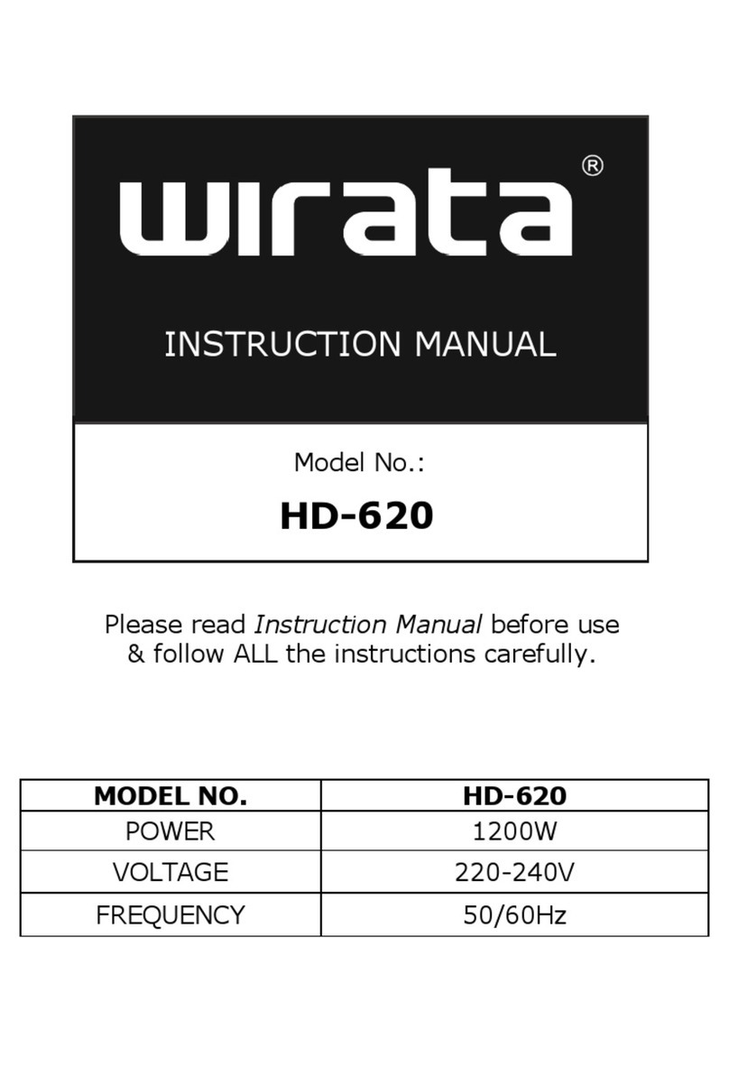 Wirata HD-620 instruction manual