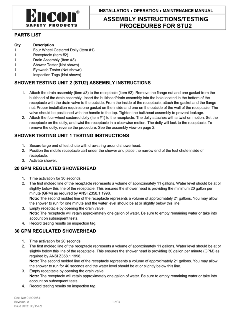 Encon Safety Products STU2 Assembly instructions