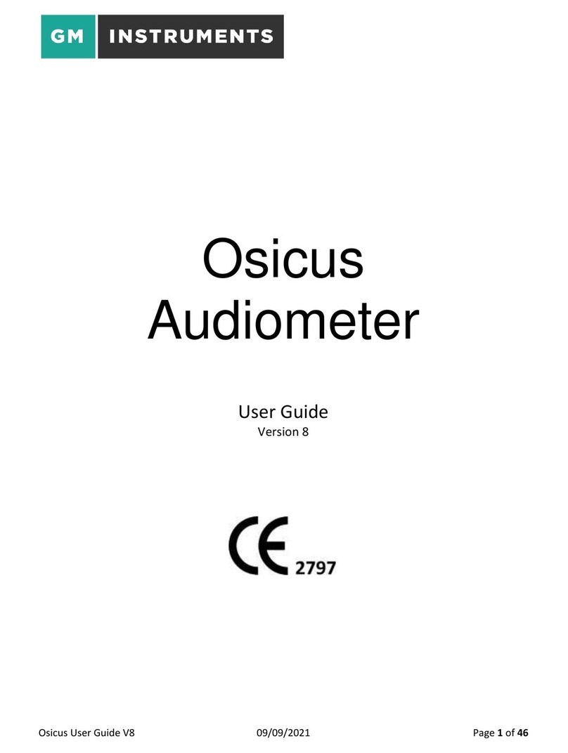 GM INSTRUMENTS Osicus User manual