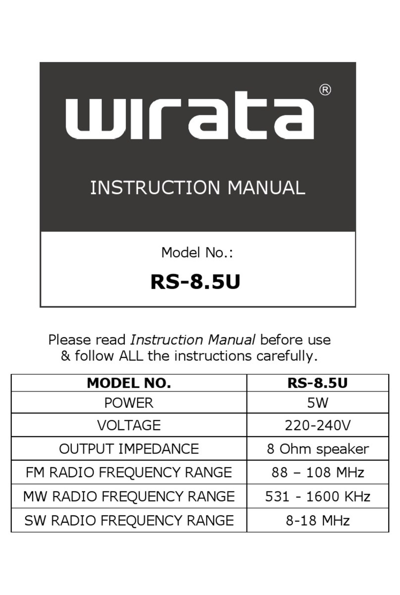 Wirata RS-8.5U instruction manual