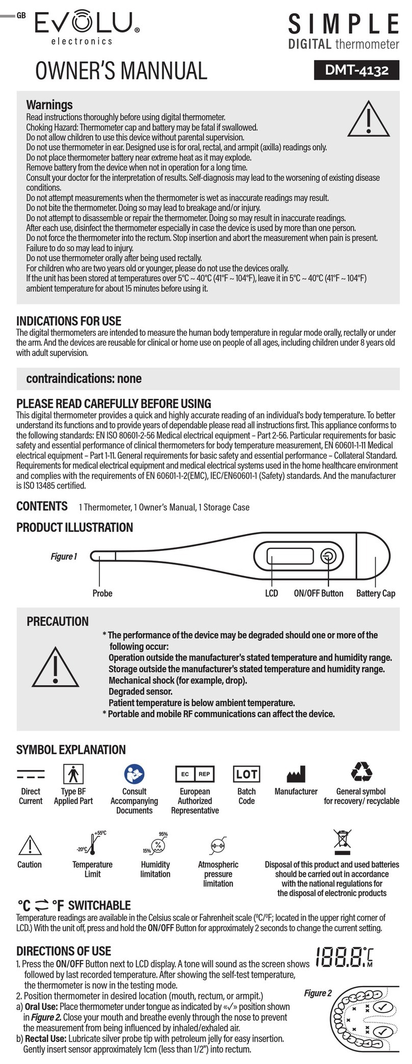 EVOLU DMT-4132 owner's manual