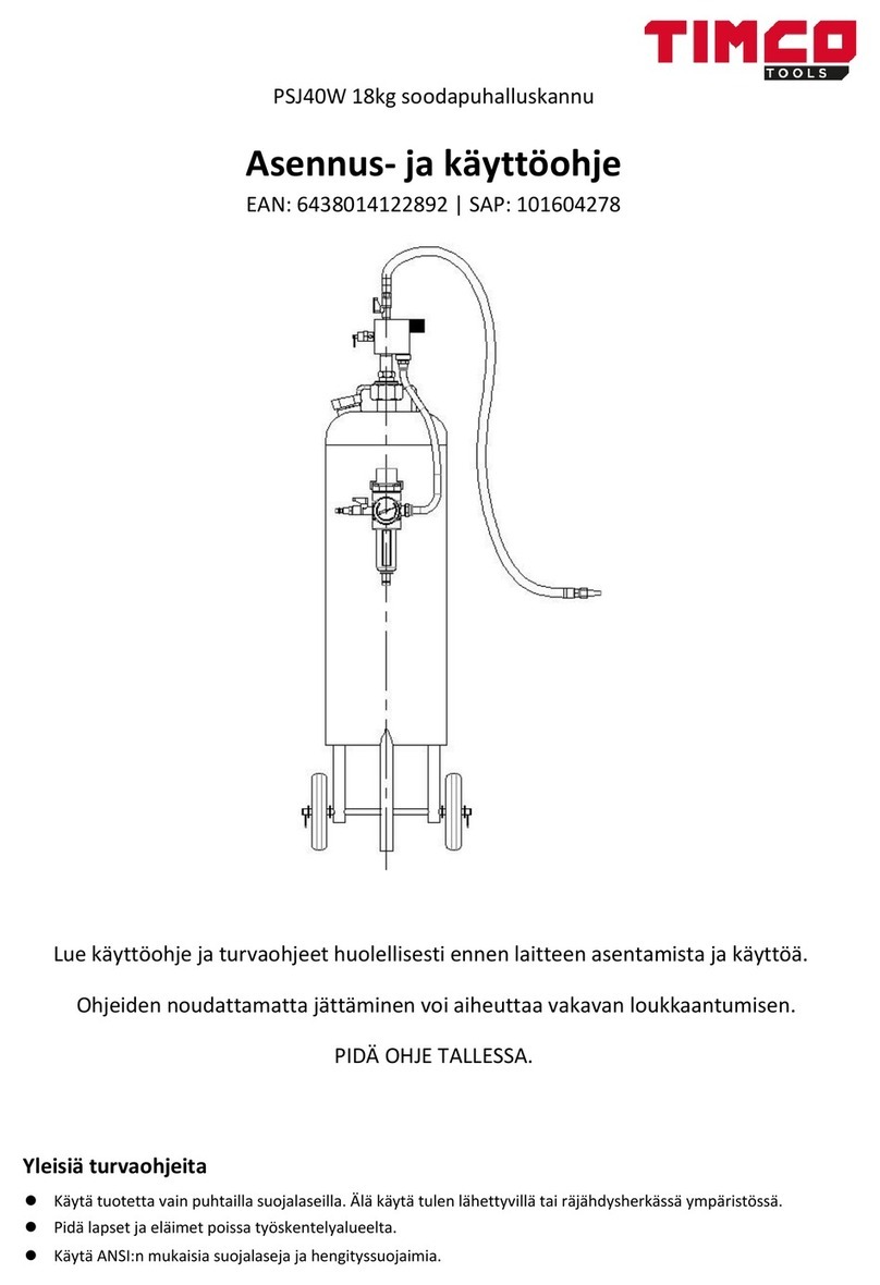 Timco Tools PSJ40W Assembly and operation manual