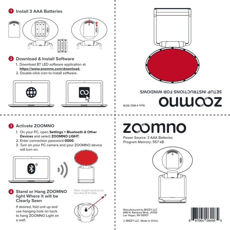 BIIZZY zoomno MSC-5578 Manual