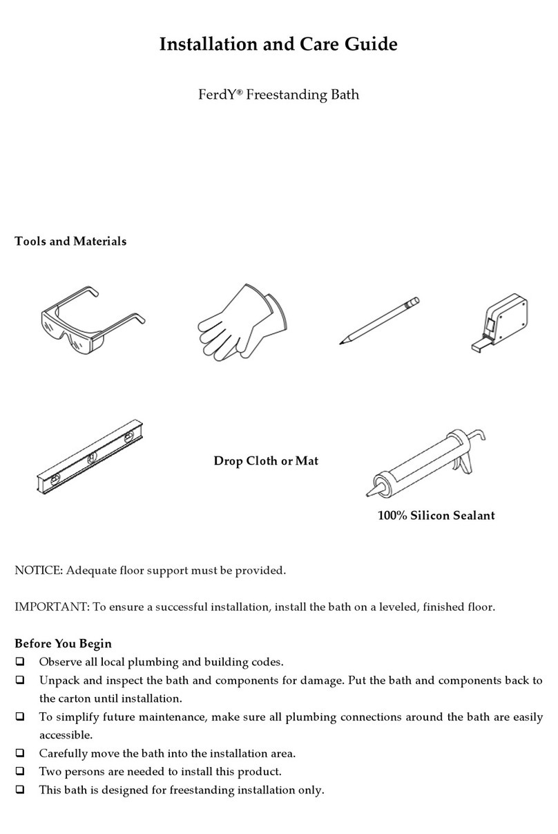 FerdY Boracay Series Installation and care guide