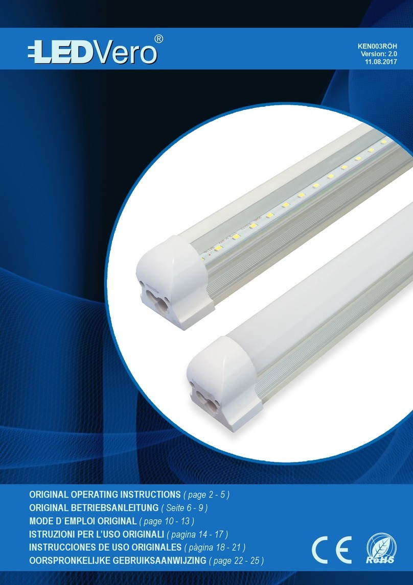 LEDVero T8 Original operating instructions