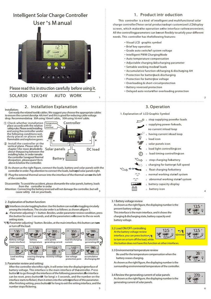 Efitron SOLAR30 user manual