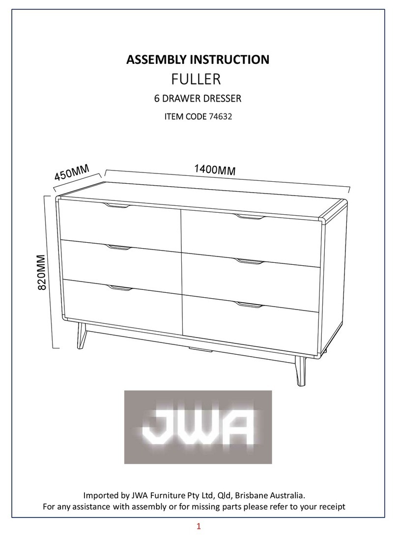 JWA FULLER 74632 Assembly instruction