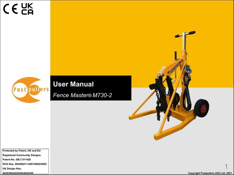 PostPullers Fence Master M730-2 User manual
