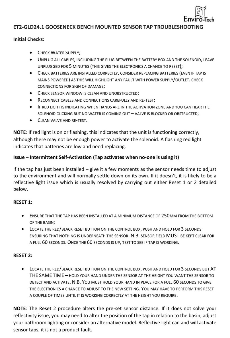 enviro-tech ET2-GLD24.1 Troubleshooting