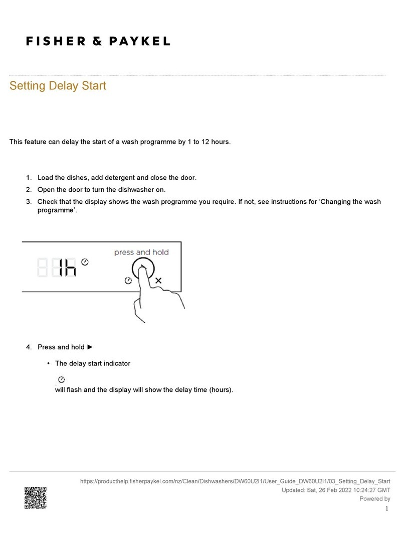Fisher & Paykel DW60UU2I1 User manual